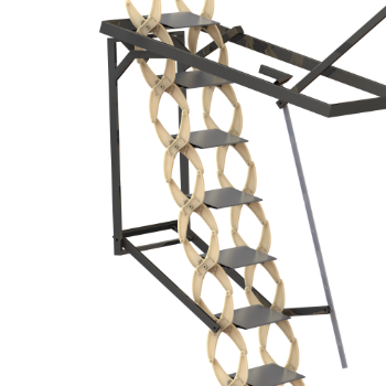 پله گرد پله پیچ aluminium folding stair